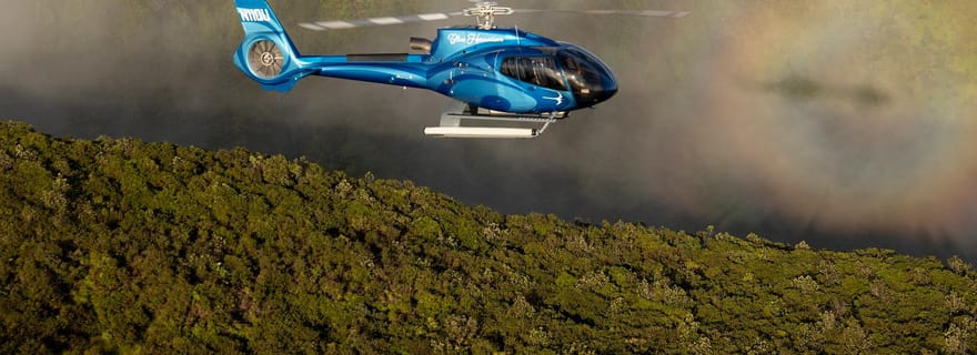 Hilo : Excursion en hélicoptère pour découvrir les chutes d'eau de Hilo