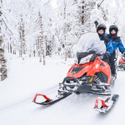 Rovaniemi : Safari en motoneige facile