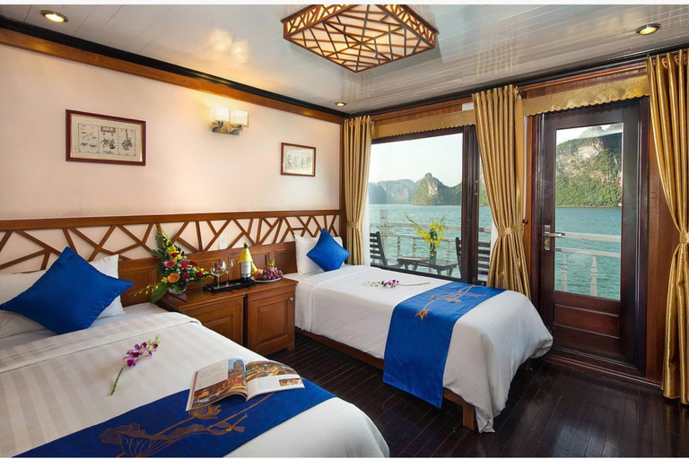 2-tägige Ha Long Bay Island Cruise Tour mit einem 3-Sterne-Kreuzfahrtschiff