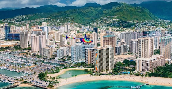 Oahu: Waikiki 20-Minute Doors On / Doors Off Helicopter Tour