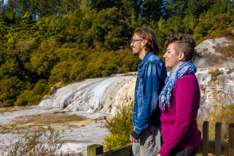 Desde Auckland: Excursión de un día en grupo a la Cueva de Waitomo y Orakei Korako