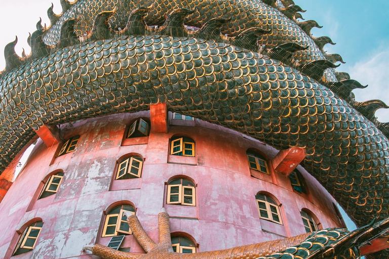 Bangkok: drijvende markt, Wat Sam Phran en cafés tourBangkok: Drijvende markt, Wat Sam Phran &amp; cafés tour