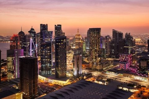 Doha: Recorrido nocturno por la ciudad desde el aeropuerto.Doha: Visita nocturna de la ciudad (privada)