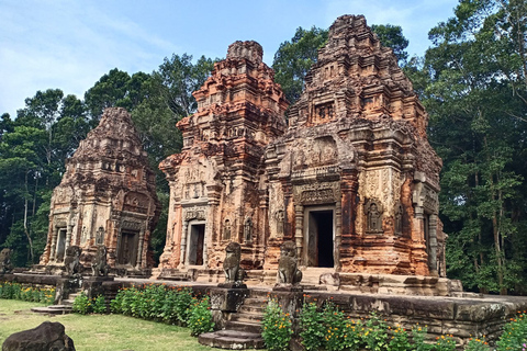 Viagem privada de um dia para Banteay Srei, Beng Mealea e Rolous