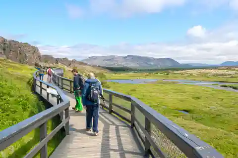 Tour in kleine groep in het Spaans: Gouden Cirkel vanuit Reykjavik