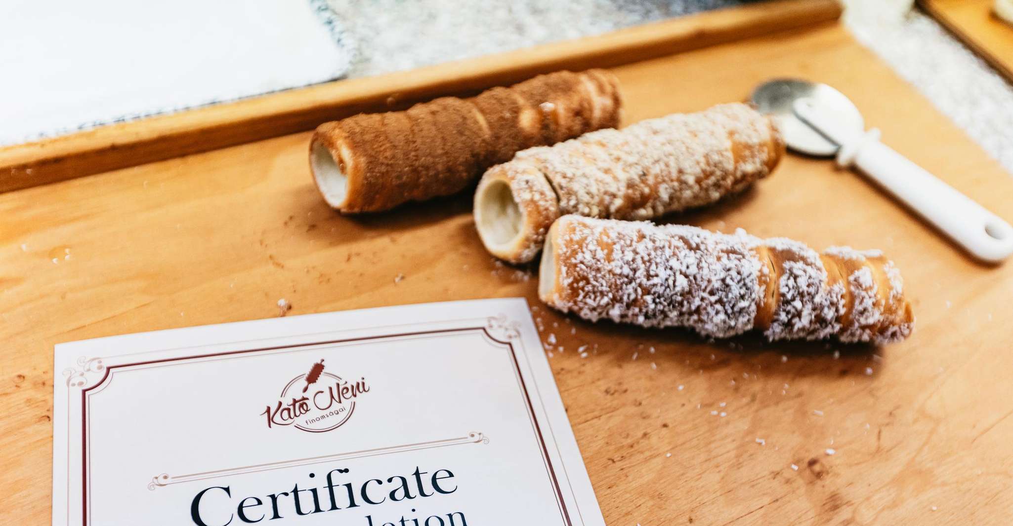 Budapest: Hungarian Chimney Cake Workshop in the City Center photo 14