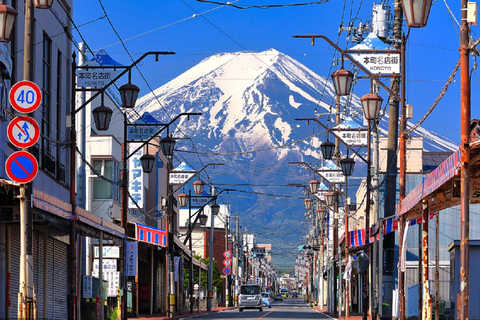 Tokyo : Région du Mont Fuji, Oshino Hakkai et lac KawaguchiDépart de la gare de Tokyo