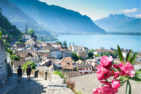 Tour privado en coche por Interlaken: Glaciar 3000, Montreaux y Vevey