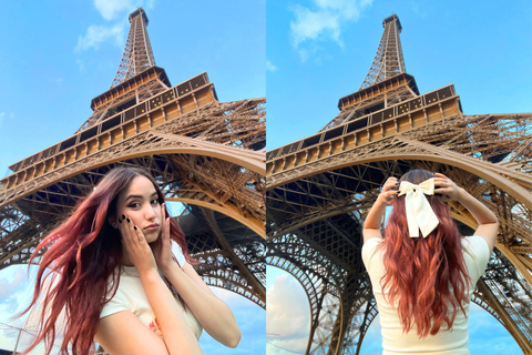 Paris: Premium Eiffel Tower Photo Shoot + 100 Photos Delivered in 5 Hours ⭐ Signature Pack (BEST SELLER)