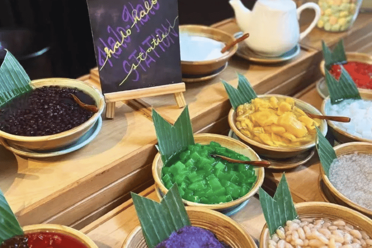 بوفيه بوراكاي ماندارين باي الدولي للولائم والموسيقى الحيةبوفيه عشاء مع ضلع ومأكولات بحرية وأطباق 