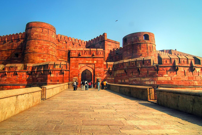 From Delhi: Luxury Taj Mahal Sunrise & Agra Fort Guided Tour Only Professional Tour Guide in Agra