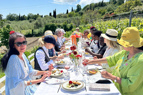 Abendessen im Weinberg an der Côte d'Azur