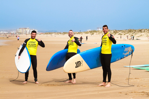 Lissabon: De Surf Instructeur - surflessen met transfer