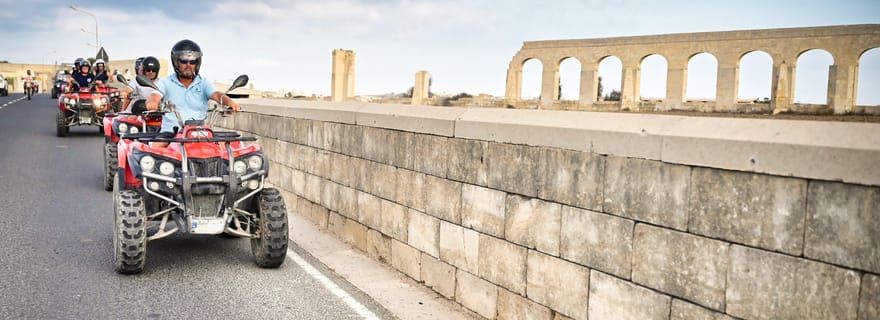 Gozo : excursion d'une jounée en quad avec trajet aller-retour en bateau privé