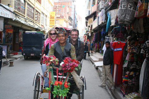 Kathmandus Touristenzentrum Thamel - Sightseeing mit der RikschaThamel Sightseeing mit der Rikscha