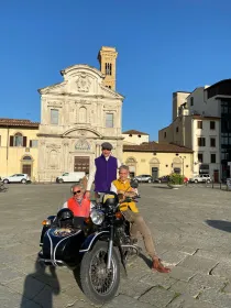 Florenz: Oldtimer-Seitenwagen-Tour am Morgen oder bei Sonnenuntergang