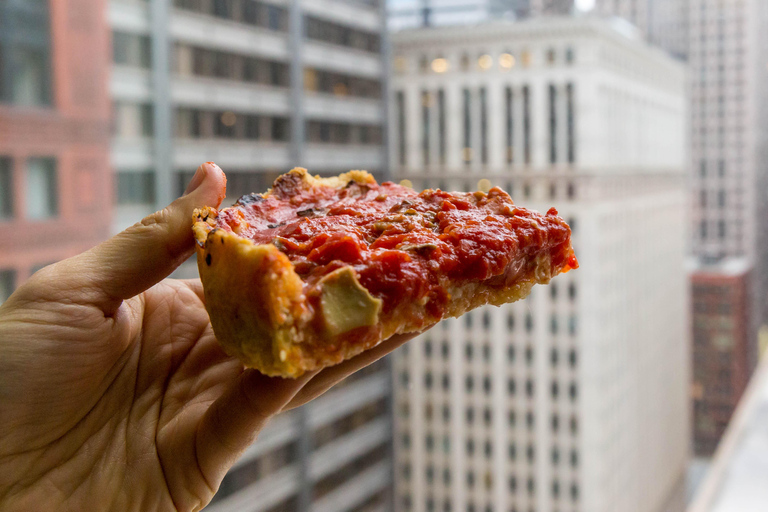 Chicago in een dag: Culinaire tour: eten en architectuur privé wandeltour