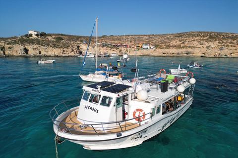 Mellieha: 2 Bay Evening Sunset Cruise Crystal & Blue Lagoon