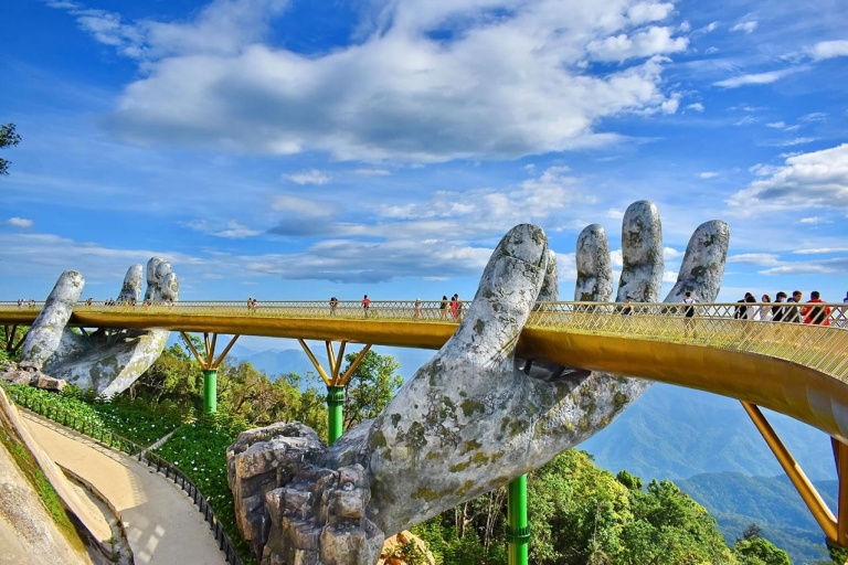 From Hoi An: Golden Bridge, Marble Mountains, Hai Van Pass Hoi An - Golden Bridge - Hoi An