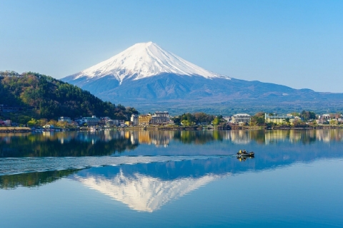 Tokyo : Région du Mont Fuji, Oshino Hakkai et lac KawaguchiPoint de rencontre avec la banque de Shinjuku