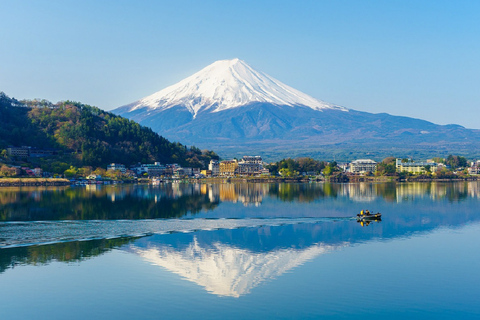 Tokyo : Région du Mont Fuji, Oshino Hakkai et lac KawaguchiPoint de rencontre avec la banque de Shinjuku