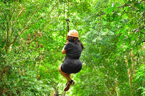 Cancun: Thrilling ATV Adventure, Ziplines and Cenote swim Shared ATV from Playa del Carmen