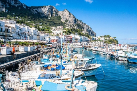Au départ de Sorrente : Capri, Anacapri et la Grotte bleue (journée complète)