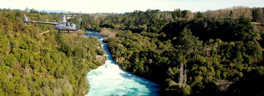 Taupo : Excursion en hélicoptère aux chutes de Huka