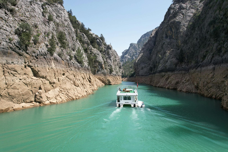 Side: Green Canyon Boat Adventure with Swimming Stops Green Canyon Boat Cruise (Meeting Point)
