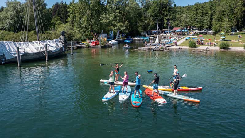 Stand Up Paddling aan de Chiemsee