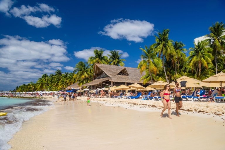 Cancun : Excursion en voiturette de golf à Isla Mujeres, Open Bar et déjeuner