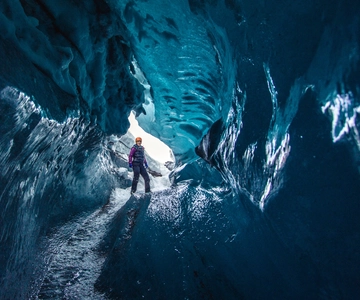 Skaftafell: Niebieska jaskinia lodowa i wędrówka po lodowcu Vatnajökull