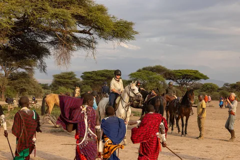 Maasai village And Kikuletwa Hot Spring from Arusha