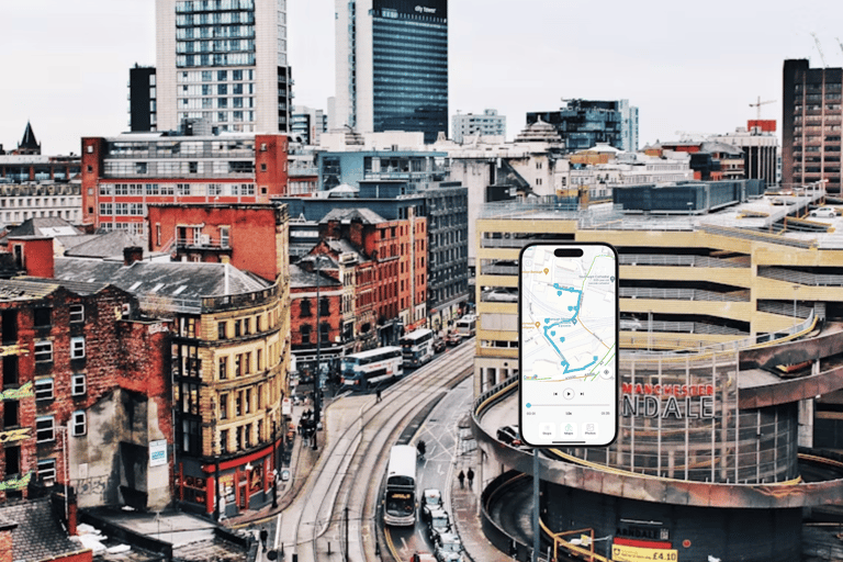 Manchester: Tour guiado por la ciudad a pie con aplicación móvil