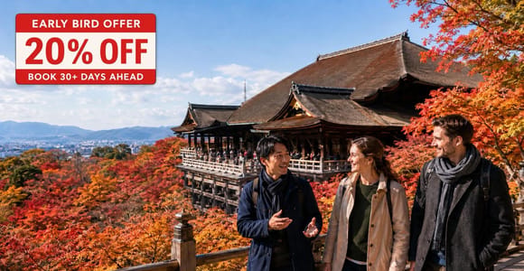 Kyoto: Kiyomizu-dera Autumn Colors & Historic Streets Walk