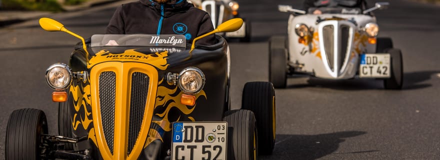 Dresde : Tour de ville en Hot Rod - Visite touristique avec facteur d'adrénaline