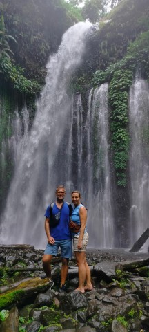 Visit Lombok Waterfall panorama walk trip in Lombok