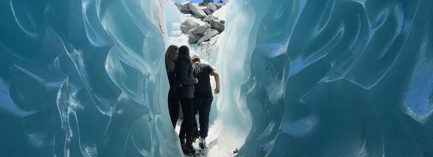Queenstown : Randonnée en hélico sur le glacier de Tasman avec transferts en avion