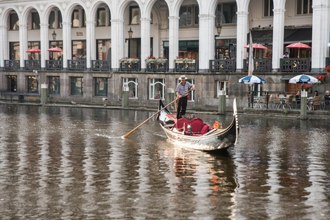 Hamburg: Alster Lake public Tour in a Real Venetian Gondola