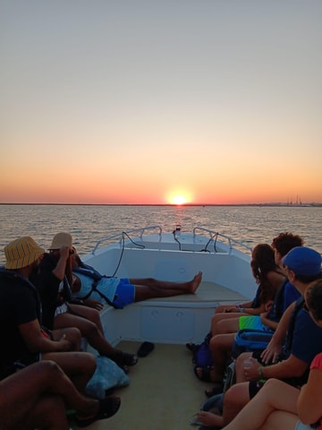 From Faro: Ria Formosa Islands Sunset Boat Cruise