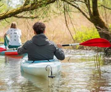 Biesbosch: Kayak Rental with Route Map and Life Jacket