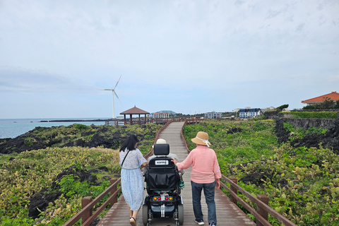 un voyage en fauteuil roulant sur l&#039;île de Jeju (WHEELCHAIR TOUR)