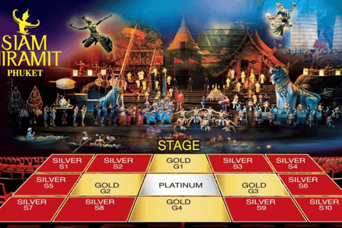 Phuket: Ingresso para o Siam Niramit com traslado de ida e volta e jantarPhuket: Ingresso para o Siam Niramit Gold Show