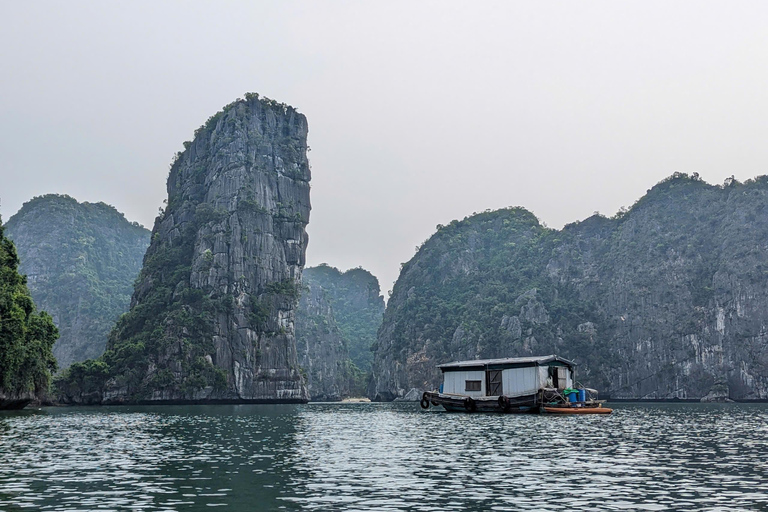 Hanoi/Cat Ba: Lan Ha Bay Day Cruise with Dark & Bright Caves Day Trip Cruise Pick up & Drop Off From Cat Ba Town