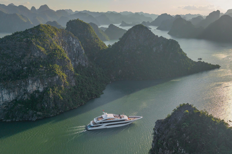 Halong Bay: Leona Dinner Cruise with Fireworks Show