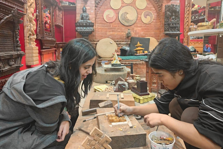 Kathmandu Wood Carving Express Workshop with Hotel Pickup