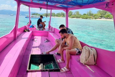 Snorkling på Gili Island: Gili Trawangan, Meno och Air