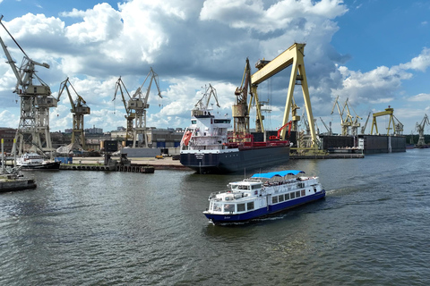 Szczecin: Oder River Harbor Cruise with Audio Guide
