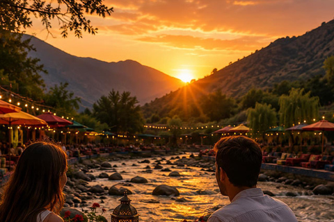 Marrakech to Ourika Valley, Atlas Sunset Views, River Dinner