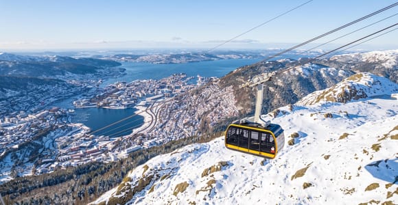 Bergen: Ulriken 643 m, Bryggen, Royal residence, Stave Church